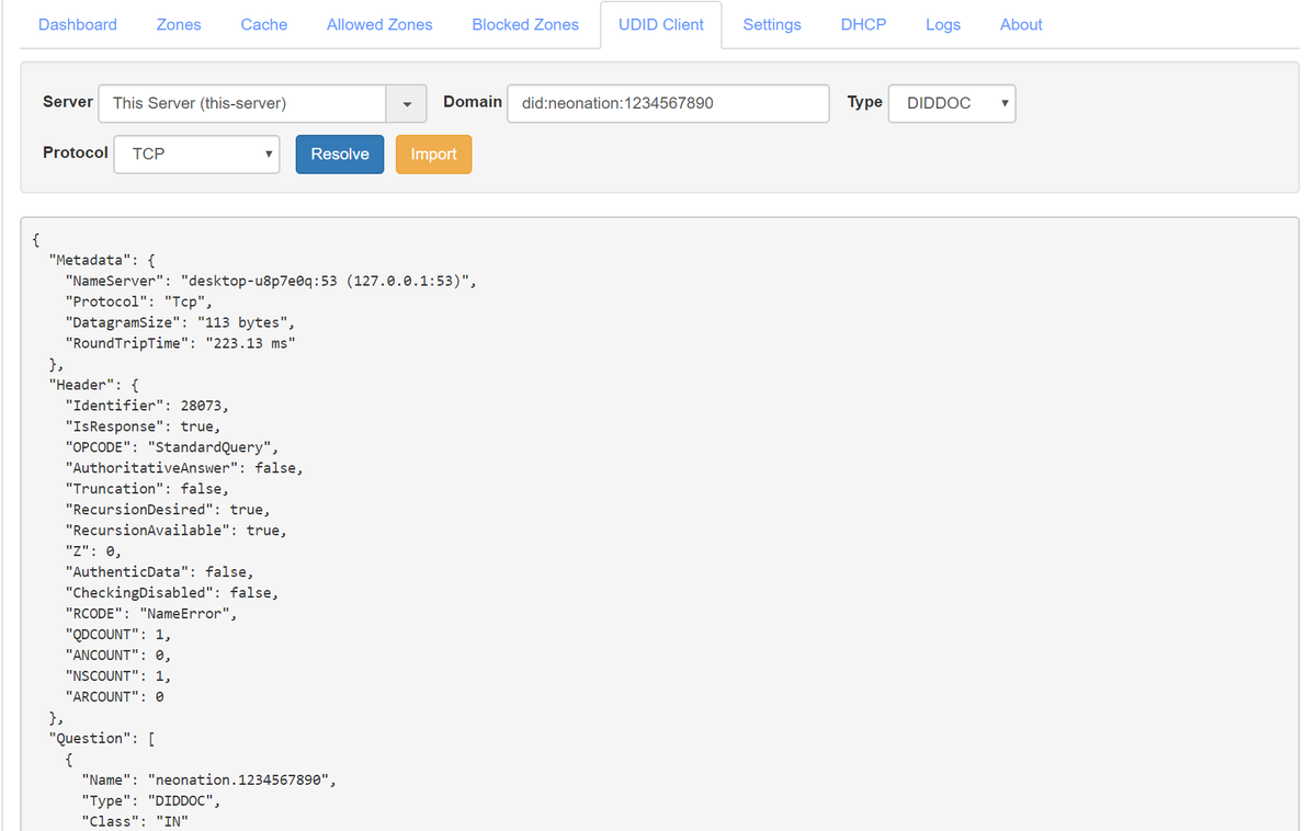 mwherman2000's tweet photo. #Universal #DID #Server version 0.1 (#UDIDServer) running entirely on an existing, commonly used, industry standard set of #DNS protocols. #iDIDit https://t.co/uVNHyBcT4Q