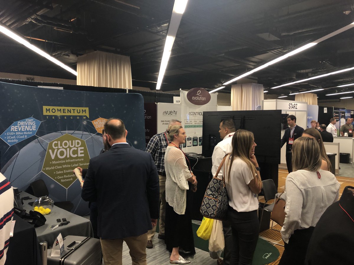 MomentumTelecom's tweet photo. We had a great time sharing the transformational power of #CloudForCable with everyone at #TIS19!!
Thank you @NCTCtweets and @ACAConnects for hosting a great conference, and we’re looking forward to seeing everyone next year in San Antonio! https://t.co/my5XvfgVLi