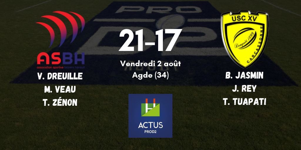 ActusProD2's tweet photo. #MatchAmical #ProD2 #ASBHUSC - L'@ASBHOfficiel s'impose face à l'@USCXV ! https://t.co/xL2jA4Pf93