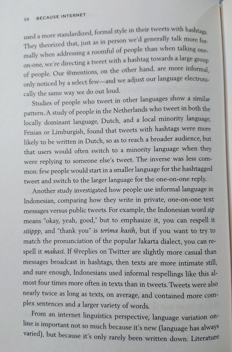 lisaeckstein's tweet image. #FridayReads Having a delightful time with @GretchenAMcC&apos;s #BecauseInternetBook. It&apos;s as much about linguistics as it is about the internet, and I wholeheartedly approve of the combination!