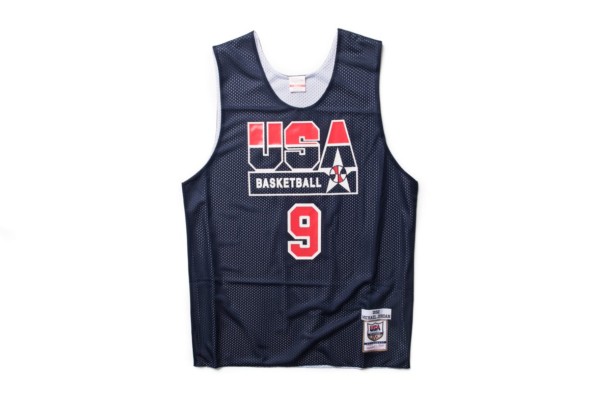 authentic reversible practice jersey team usa 1992 michael jordan