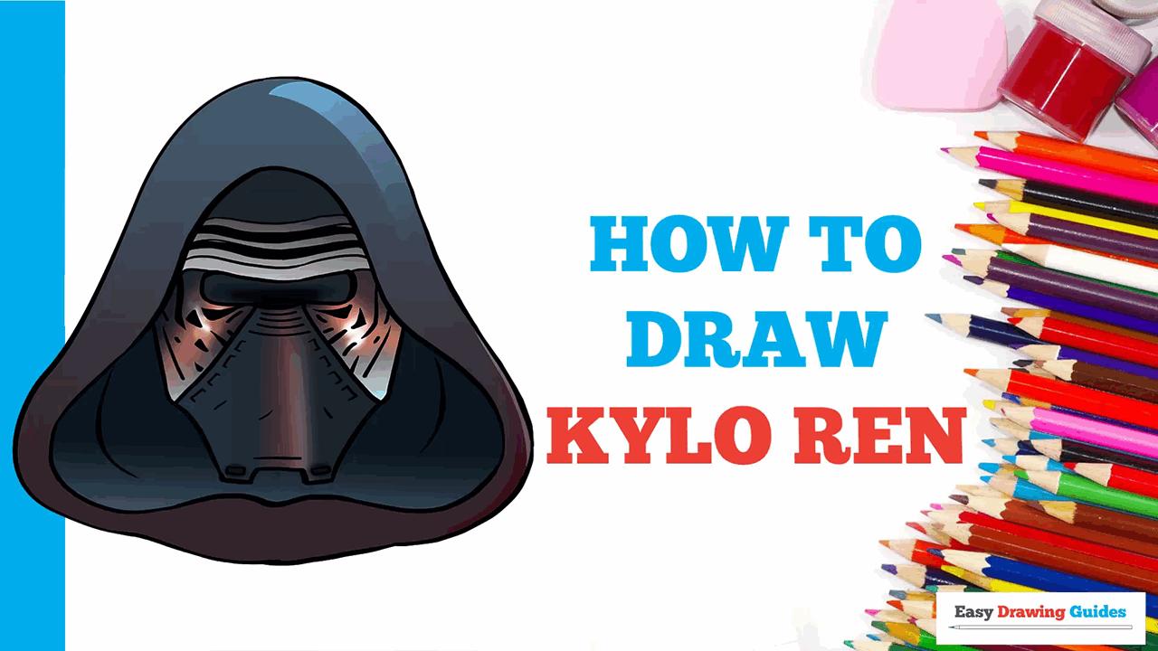 photo Draw Kylo Art For Kids Hub Star Wars how to draw kylo ren easy to draw art