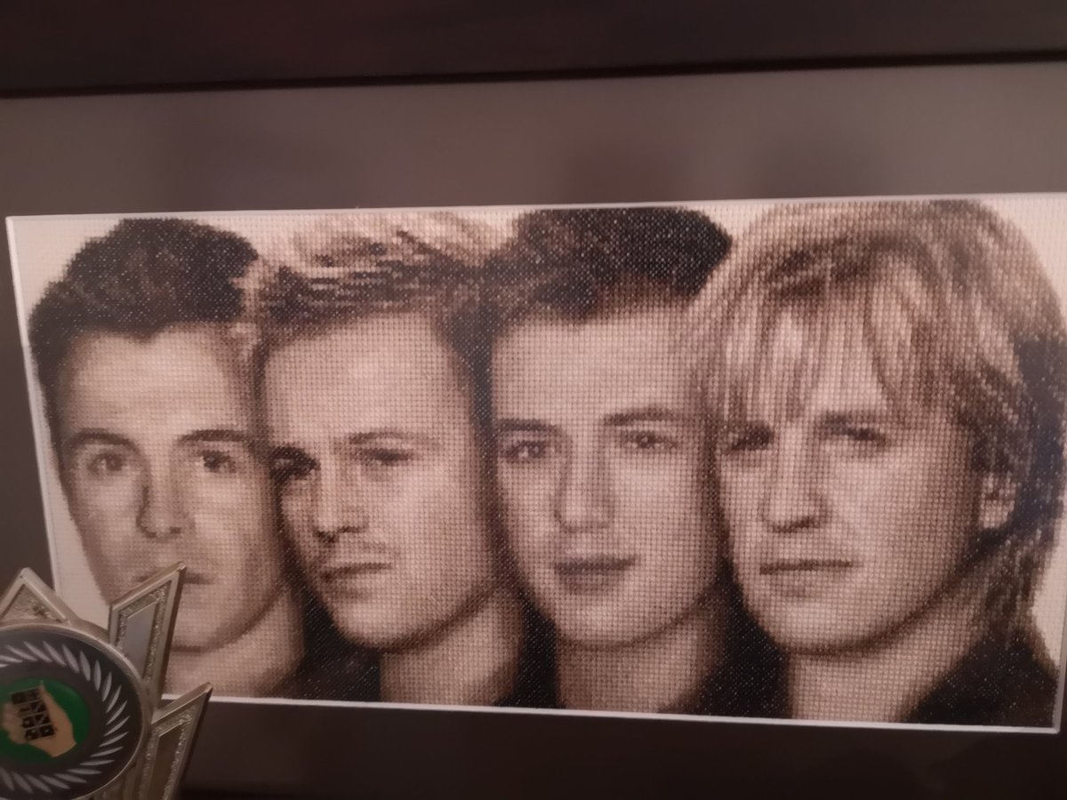 <a href="/JKCorden/">James Corden</a> please help get my friend noticed. A <a href="/westlifemusic/">Westlife</a> superfan she has completed these crosstitches, absolutely a labour of love ❤️ <a href="/NickyByrne/">Nicky Byrne</a> <a href="/ShaneFilan/">Shane Filan</a> #Autism #WestlifeTwentyTour