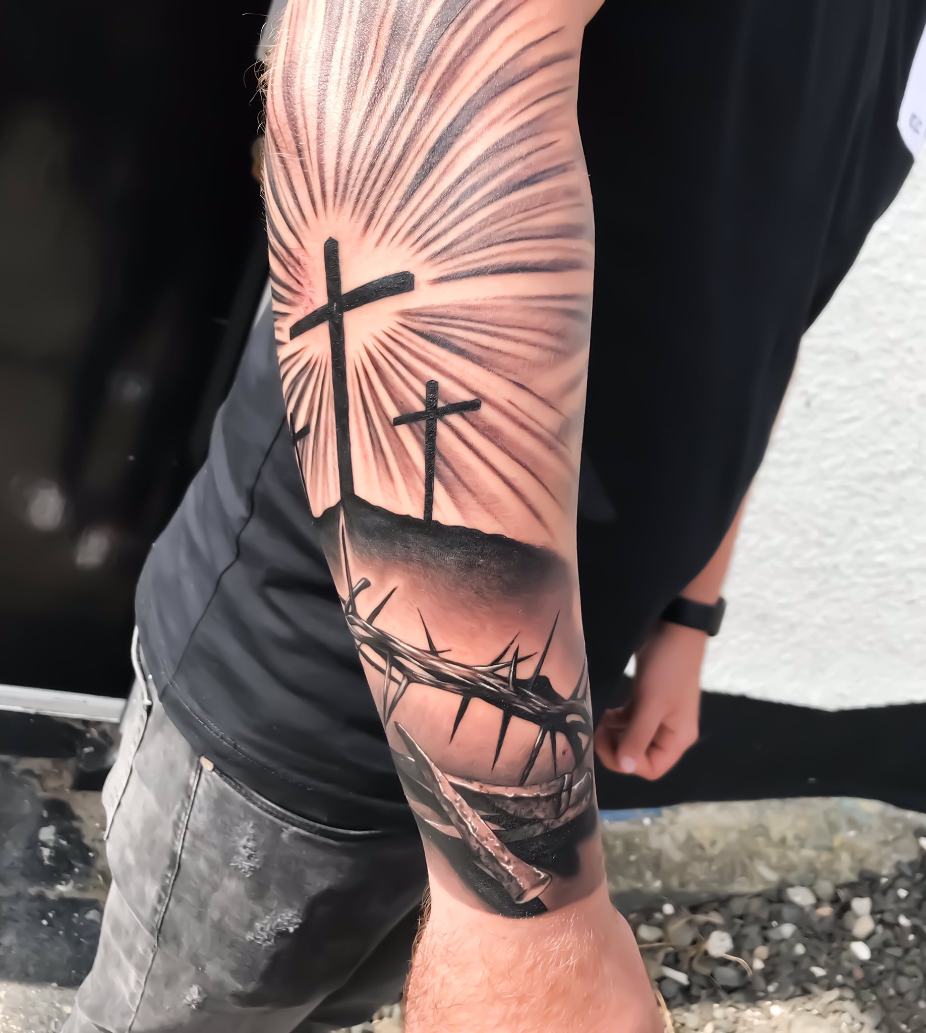 105 Beautiful 3D Cross Tattoo