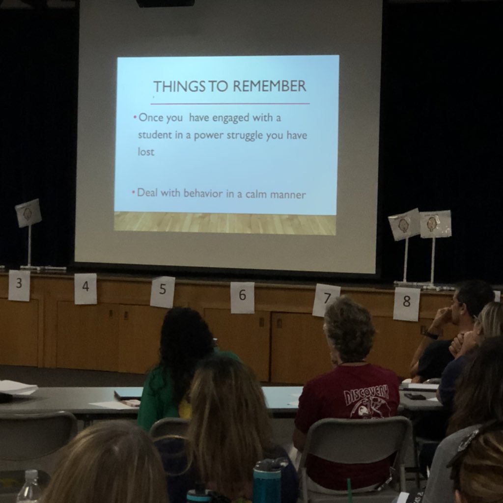 Our teachers are engaged in professional learning around positive discipline with Dr. Larry Alvarado! #discoverydragons