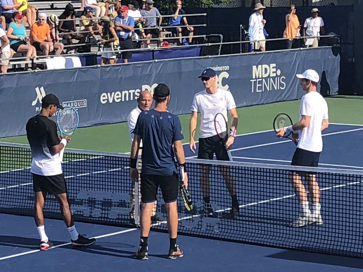 It’s Murrays O’Clock at the @CitiOpen <a href="/JudyMurray/">judy murray</a> #CO19