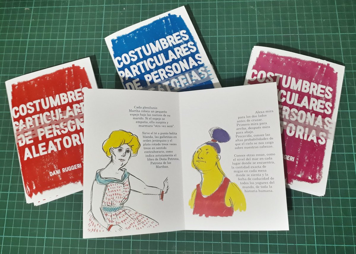 panxacomics's tweet photo. Nueva edición de del bellísimo fanzine "Costumbres particulares de personas aleatorias" de la flamante @DanRuggeri a puro color! 🌈 https://t.co/mOFRjmSmHy