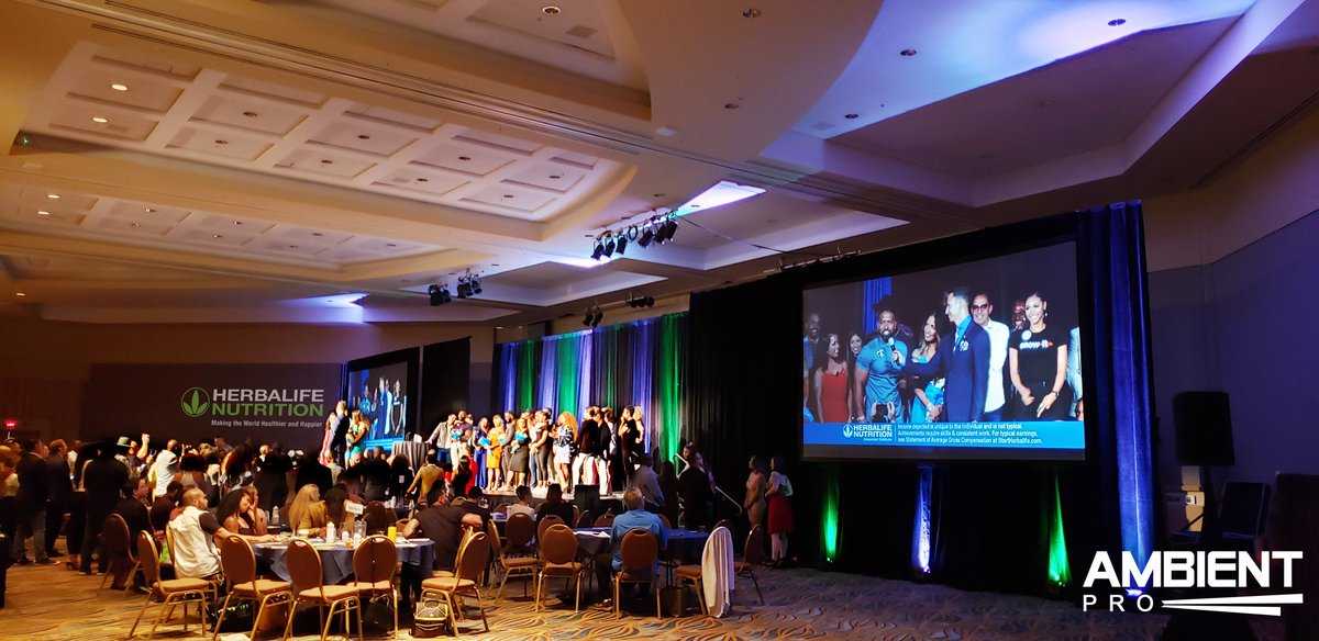 AmbientPro's tweet image. A few weeks ago Ambient Pro provided Lighting, Confidence monitor, Shure Microphones, Shure Lavaliers, Stage wash, Drape uplighting, Projection Screens, Laser projectors, Audio tech, Video tech, Speaker clock, Branding, DB technologies Audio, Live camera feed and velour drape.