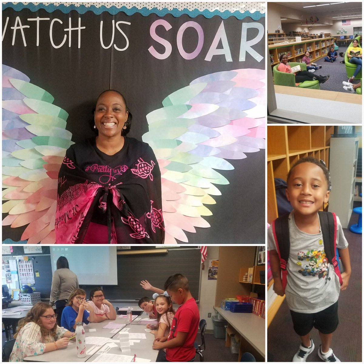 BrittonAWayne's tweet photo. The first week of school...Joy, Love, Laughter & Smiles!!! @dodsonmh @CheriODay @WayneTwpSuper #TeamRhoades #LoveWhatIDo https://t.co/RaIYfeiTNY