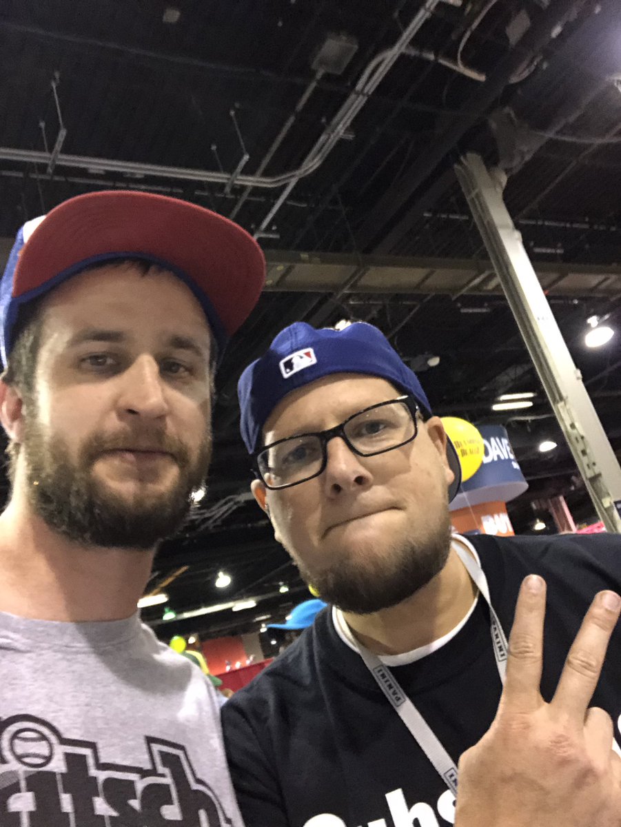 chuckania's tweet image. Just met up with @IamDefness45 Hooked him up with @FritschCards shirt and shot glass. Nice meeting you!