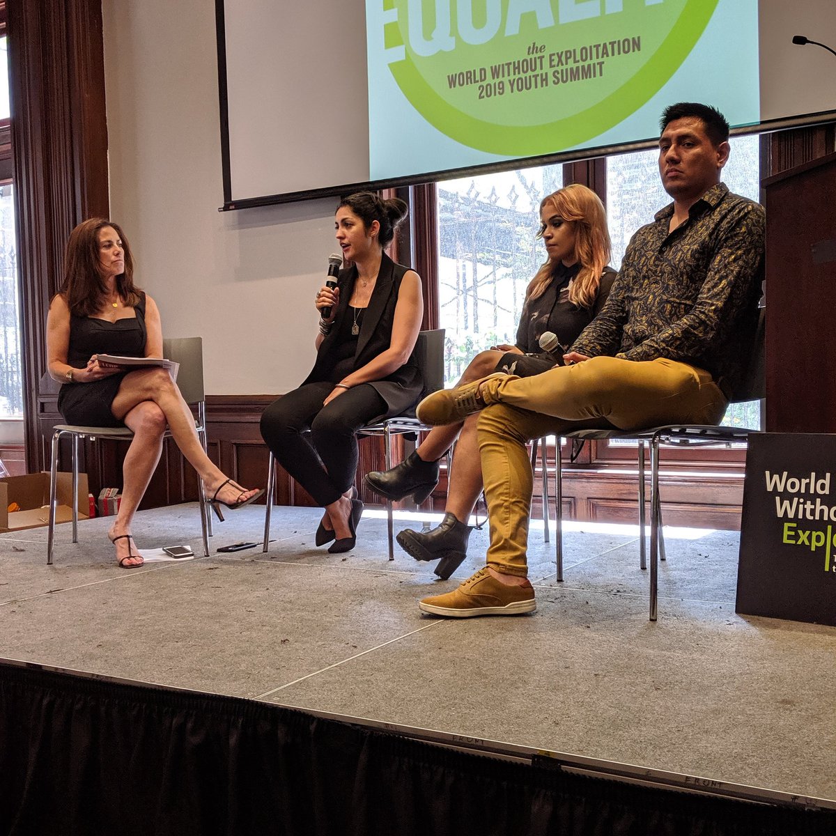 OPSSeattle's tweet image. Some powerhouse humans talking about the progressive aspects of the Nordic Model... "We have a global problem where profit is more important than people"