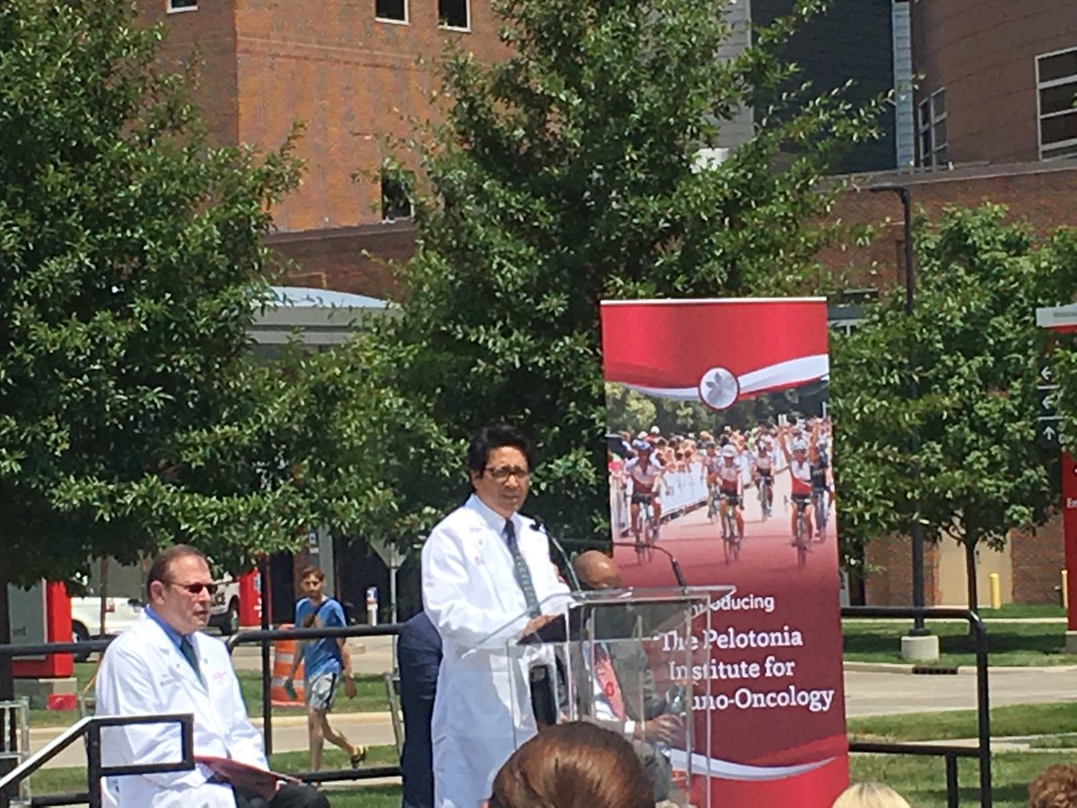 Witnessing the inspiring official kickoff of the ⁦<a href="/Pelotonia/">Pelotonia</a>⁩ Institute of Immuno Oncology at the ⁦<a href="/OSUCCC_James/">The James</a>⁩. Proud to say that I was one of the original 2265 that started this movement!