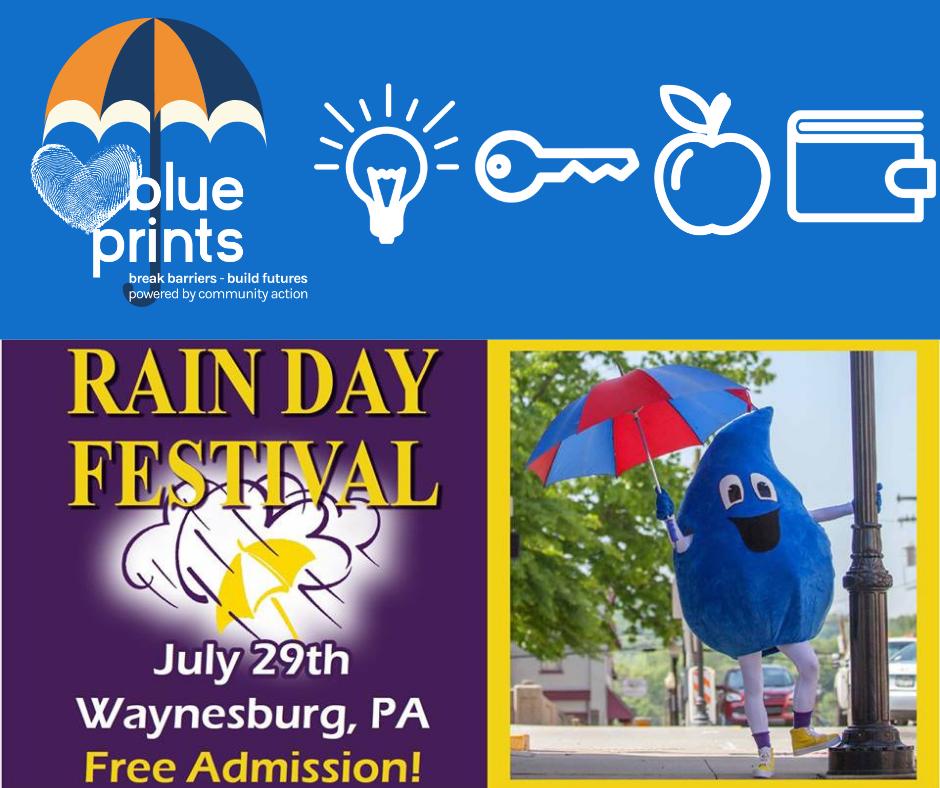 Don't forget to stop out and see us during the Rain Day Festival in Waynesburg next Monday, July 29th! We will games, goodies and giveaways! #rainday2019 #festival #greenecountypa