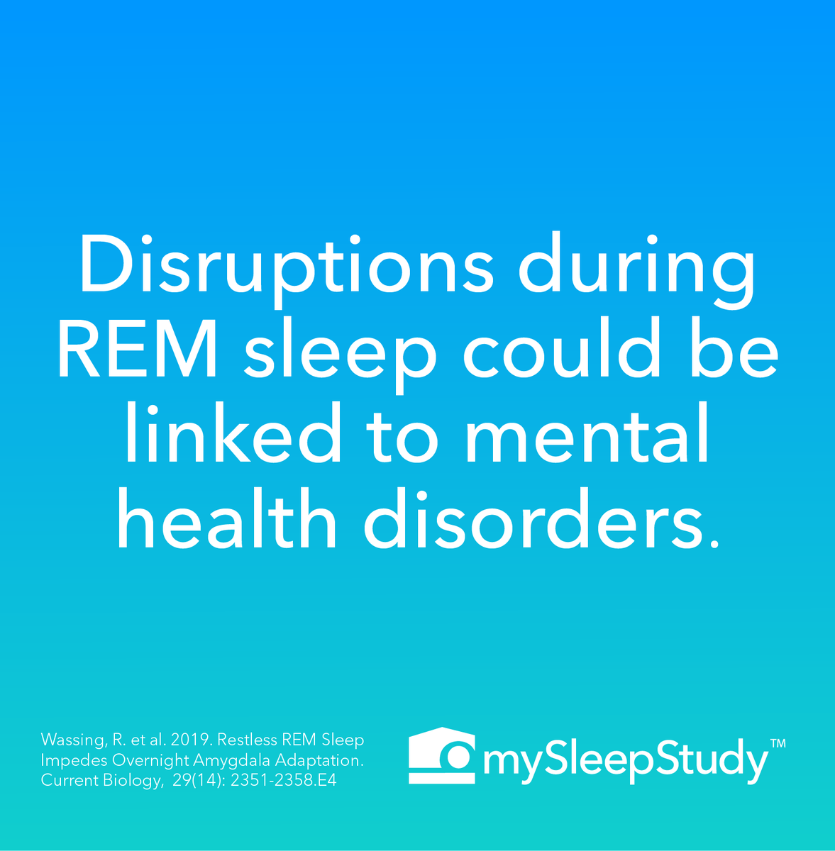mySleepStudy's tweet photo. Experiencing #anxiety? Poor #sleep quality during REM could be one reason. https://t.co/34mS7YTOm9