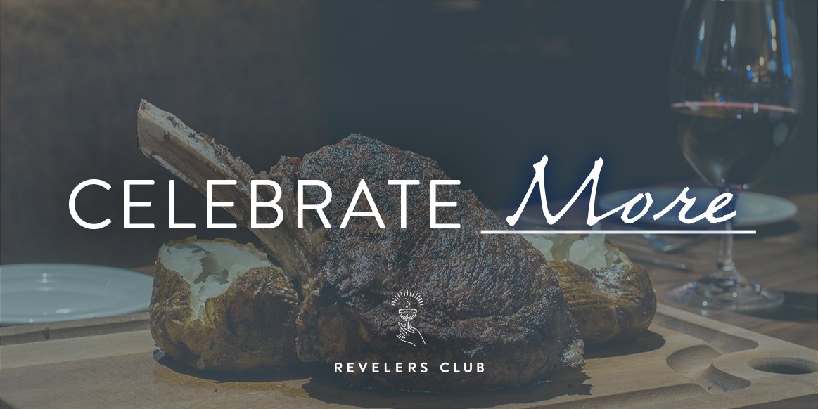 Join the club that gives you More! Now with more rewards and more locations to visit, #RevelersClub members have more reasons to celebrate.

Join for free at revelersclub.com and Celebrate More!

#FireandVineHospitality #RevelandCelebrate