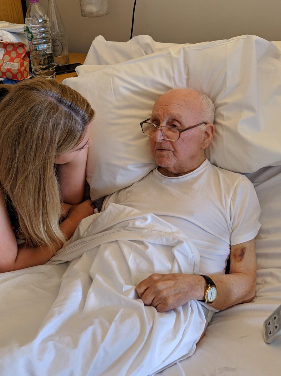 megscanning's tweet photo. Cherishing moments like these. His voice might not be more than a whisper now, but when your 90 year old Grandad sings you a song, you listen carefully ❤️ #Alzheimers #love #rememberforthosewhocannot https://t.co/RMnPmdKYFy