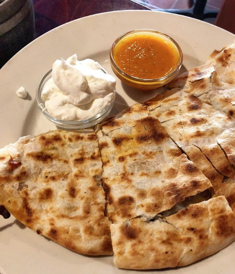 Caracaramex's tweet image. We love this photo of our steak quesadilla by @butterandcaviar. Next time you're at Caracara, snap a photo of your meal and tag us on Instagram @caracaramex, you might see your photo featured on here!