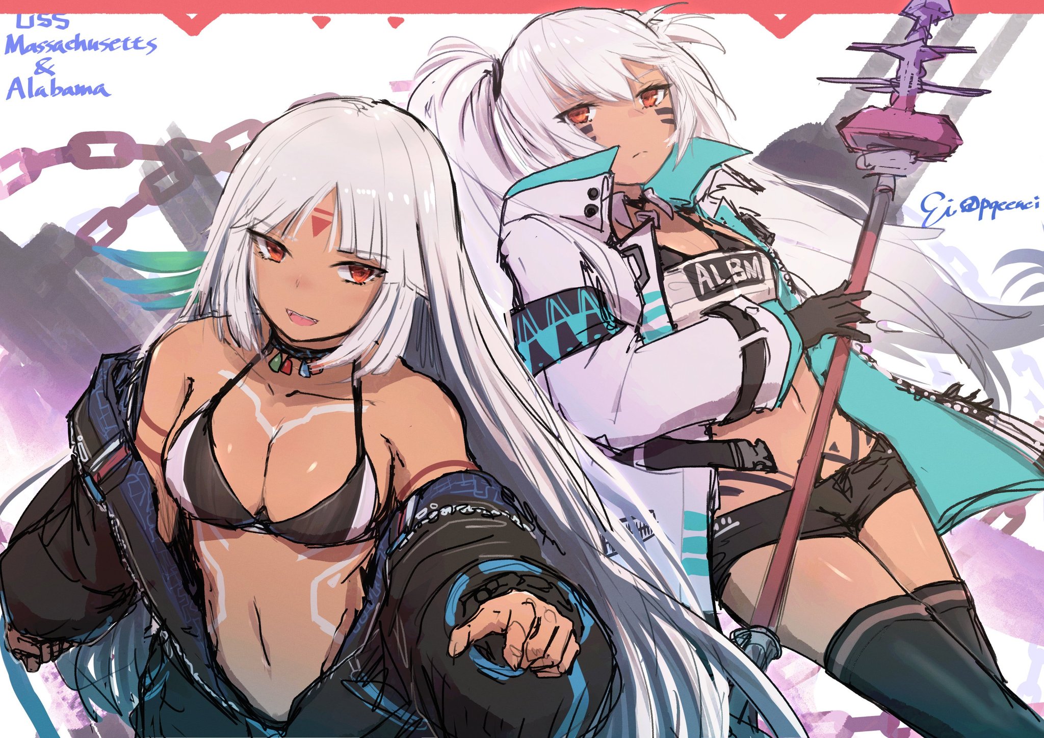 Eicam リク貰ってたマサチューセッツとアラバマ アズールレーン T Co S98yyw0fua Twitter