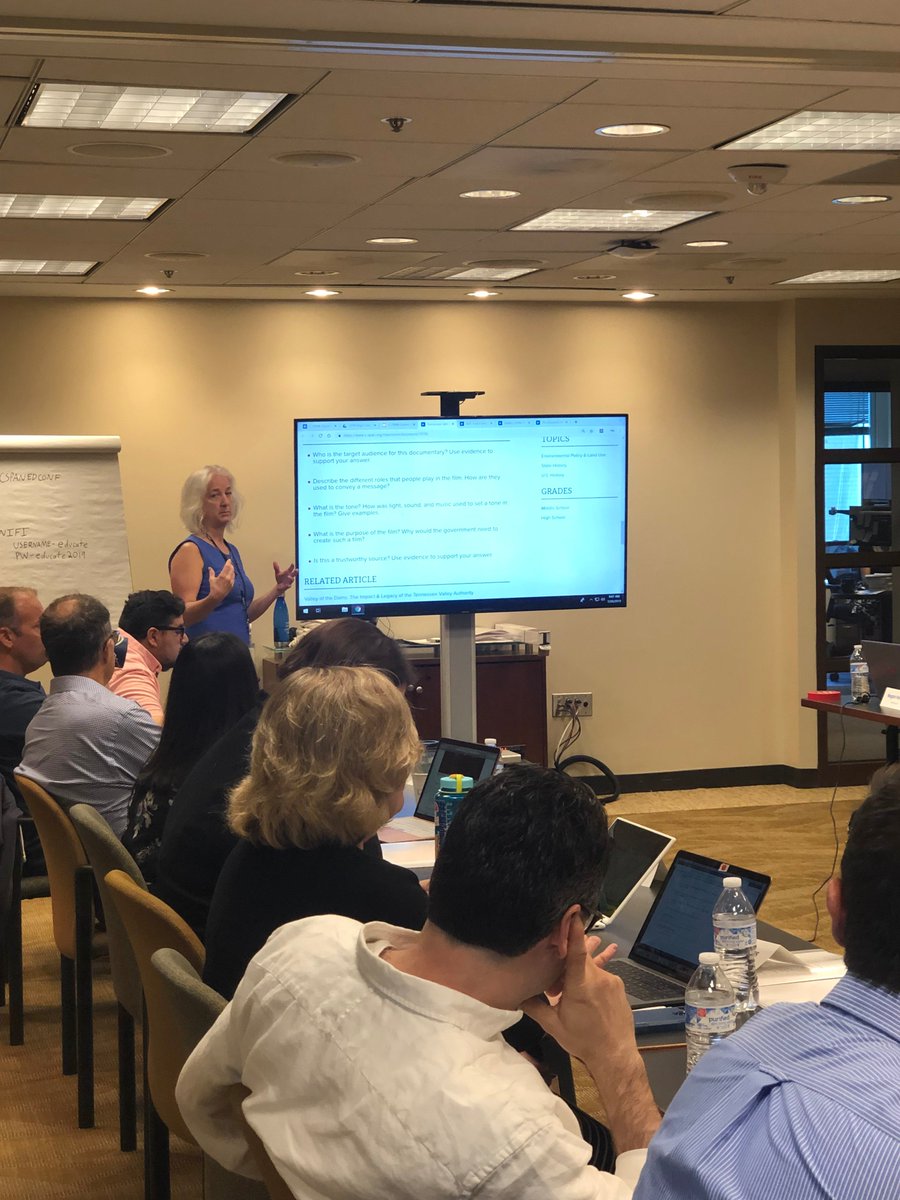 CSPANClassroom's tweet photo. Our High School Educators get the opportunity to participate in activities with our Teacher Fellows to practice new ways of bringing C-SPAN Classroom to their own students! #cspanedconf https://t.co/cryGPceE34