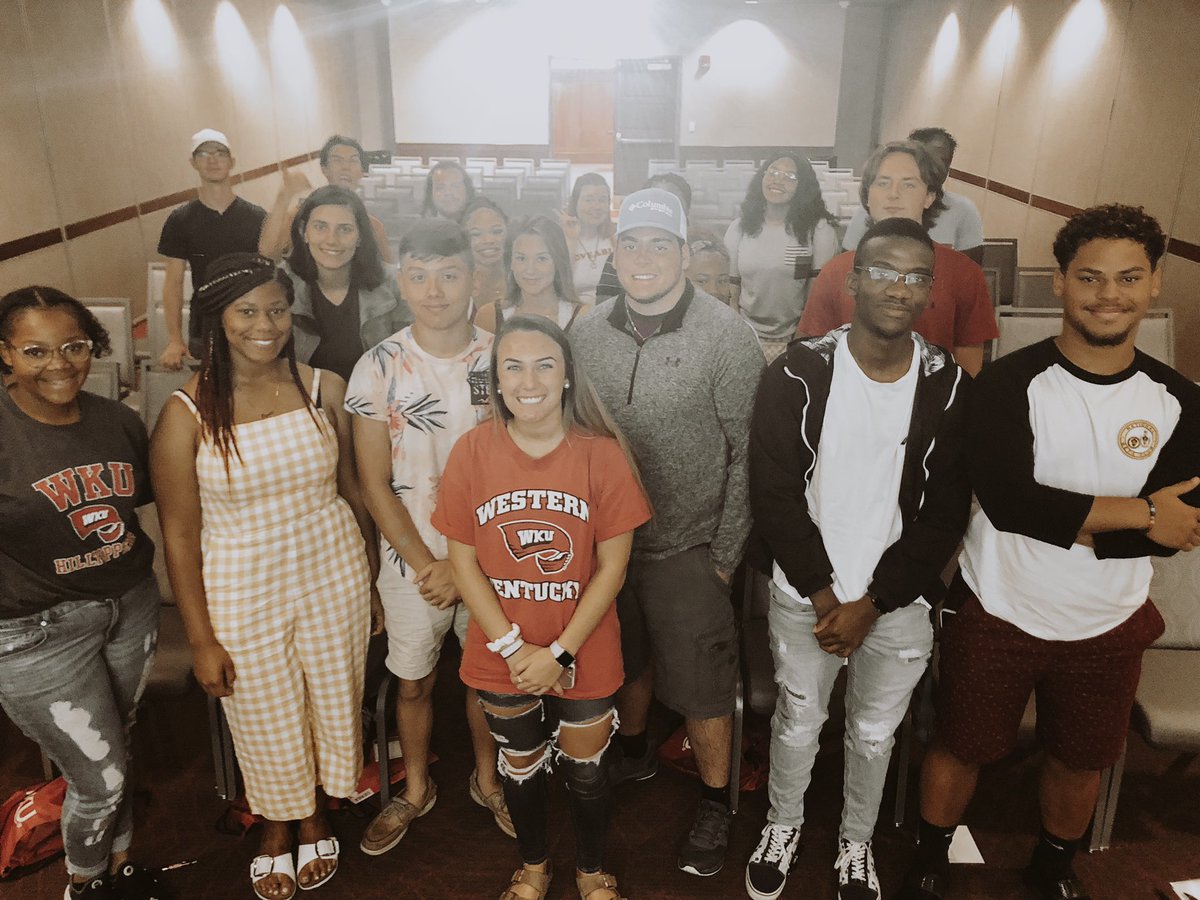 TOPGuideSierra's tweet photo. Two more awesome groups I had the privledge of sharing all about WKU to!! WKU has some great future students heading to campus this fall! The one month offical countdown is on! 👊🏼🥳🤪 #TOP #WKU https://t.co/oiFRRRQjHm