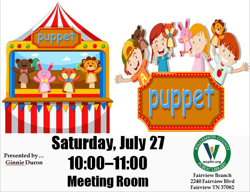 LibraryFairview's tweet photo. Puppet show tomorrow @ 10 AM https://t.co/4OUmpfAlc9