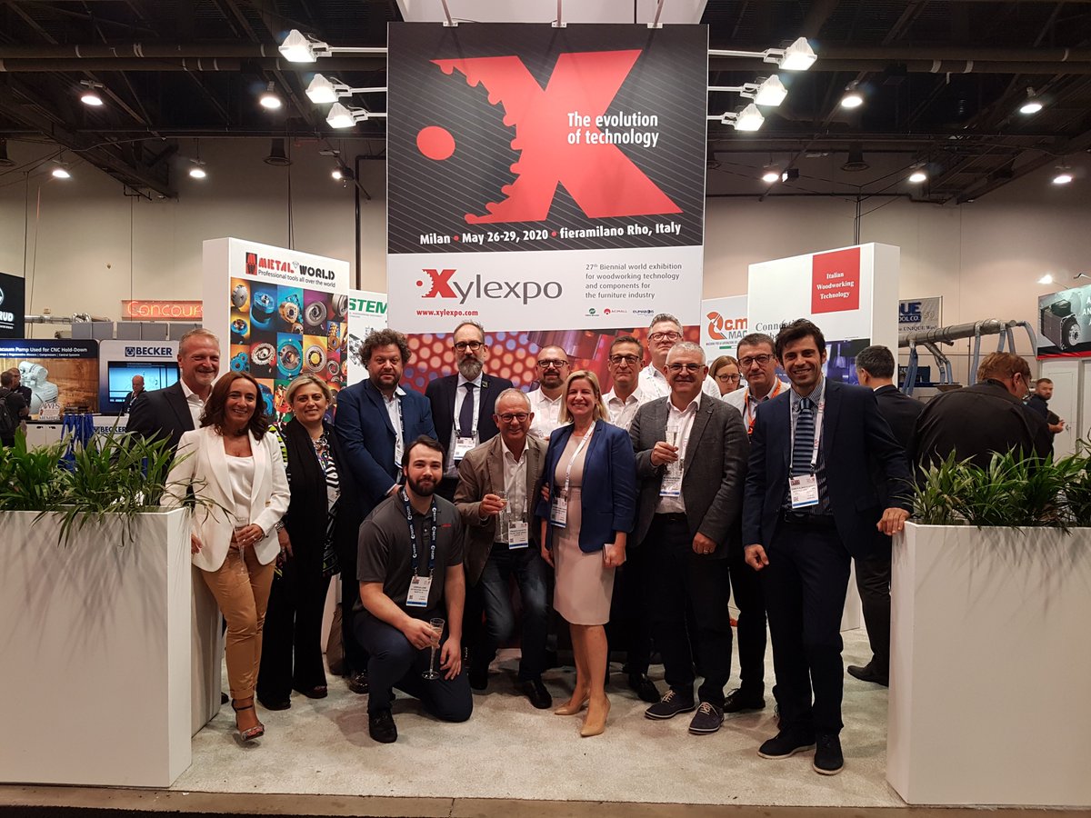 Xylexpo's tweet image. Xylexpo 2020 at #AWFS2019 Las Vegas #exhibition #woodworking #machinery #show #USA