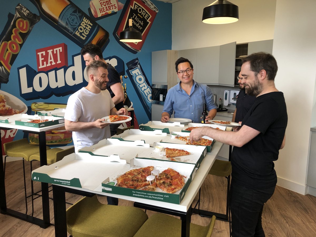 wearefore's tweet photo. It's time for the traditional end of the month pizza and beers! This time we've treated ourselves to something a little different ...  @BlackIsleBeer is the tipple of the day 🍺👌🏼 https://t.co/k0mJ7fc5E2