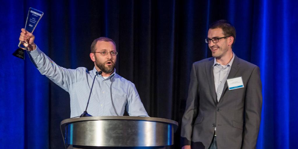 PIEnetwork's tweet photo. #FBF to the 2017 Eddies! when @StudentSuccess & @BellwetherEd won Most Actionable Research for #CheckStatePlans. Nominate a resource or tool that has been broadly leveraged to make a compelling case for change. Nominate today; deadline is tonight! https://t.co/WaIGX6futc https://t.co/nNX9S2EA52