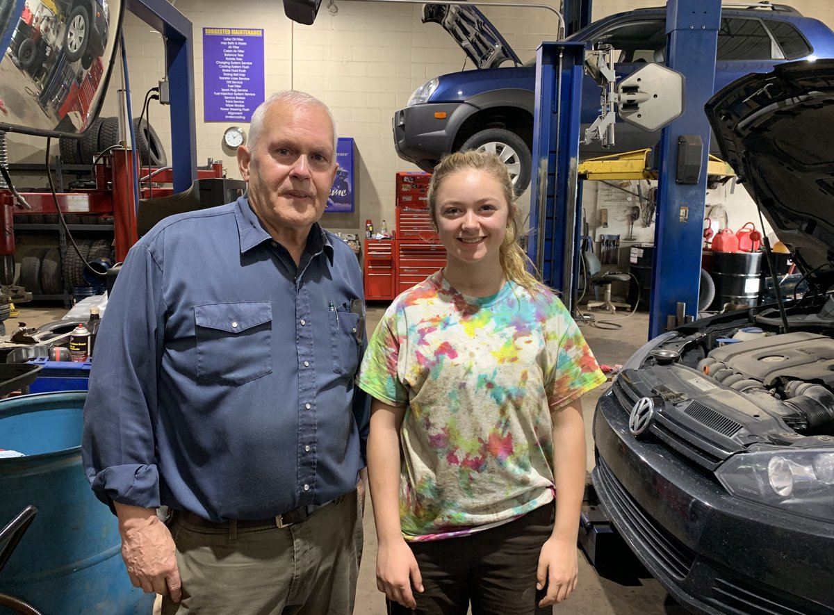 CANS_BFY's tweet photo. Trades ARE for girls! Here is #BFYstudent, Bella hard at work for Butt's Auto Service. Owner, Carter has been very impressed with Bella and the summer is just getting started — keep up the good work!
Interested in learning more about our BFY program? https://t.co/Kndp8i7vlv https://t.co/ZS8ggYJ7GC