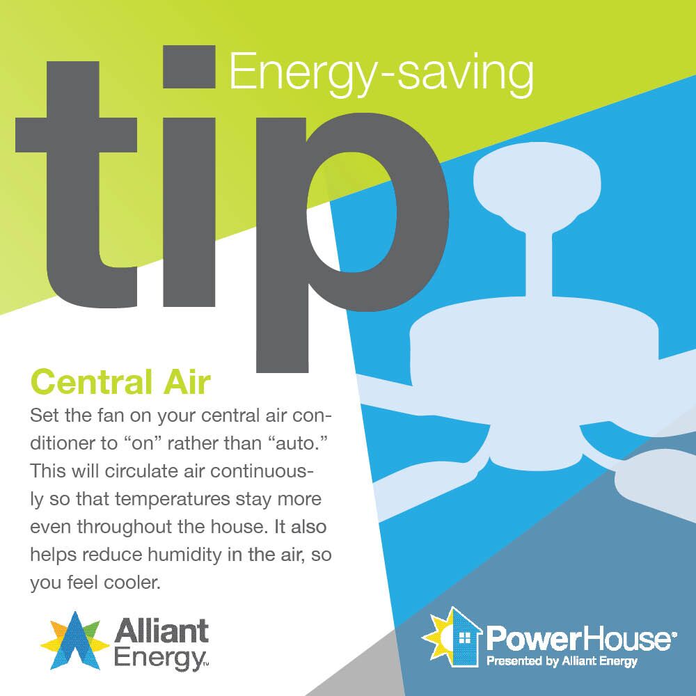alliantenergy's tweet image. Here's a tip to help you stay cool and save energy this summer. 
#PowerHouseTV #EnergyEfficiency #coolingtips