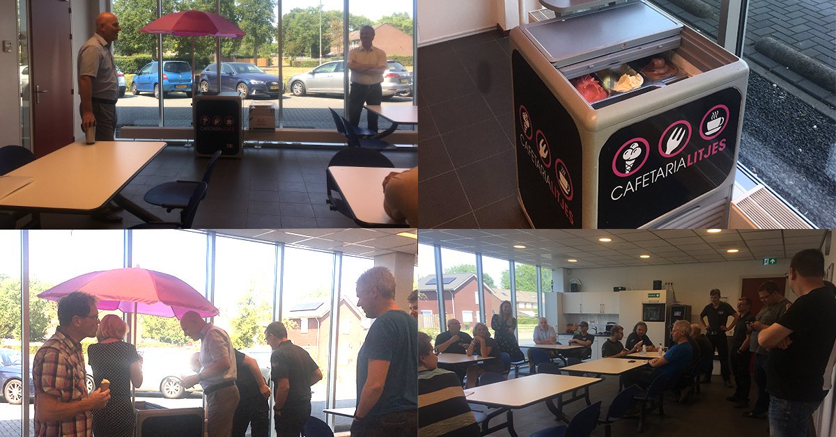 Copalhandling's tweet image. Our own ice cream stall at Copal for 2 days! And we ended this tropical Friday enjoying the delicious ice cream. Find workers for manual container unloading is not easy during the summer. Copal offers an important advantage: better working conditions! copalhandlingsystems.com