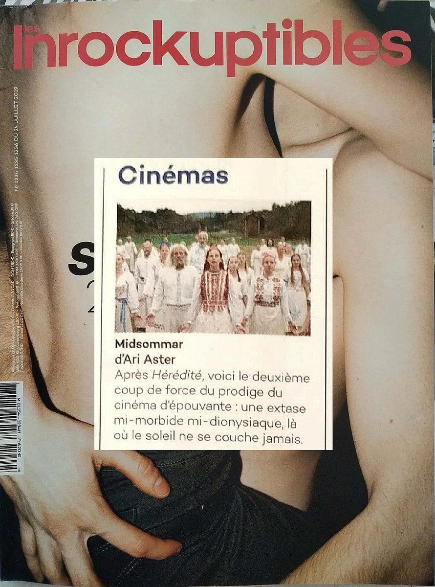 Retrouvez <a href="/MidsommarMovie/">Midsommar 🌻</a> dans le numéro sexe de <a href="/lesinrocks/">Les Inrockuptibles</a> !
La BO composée par Bobby Krlic (@haxan_cloak) est toujours dispo en digital ! 🌺
➡️ MilanMusic.lnk.to/MidsommarTW