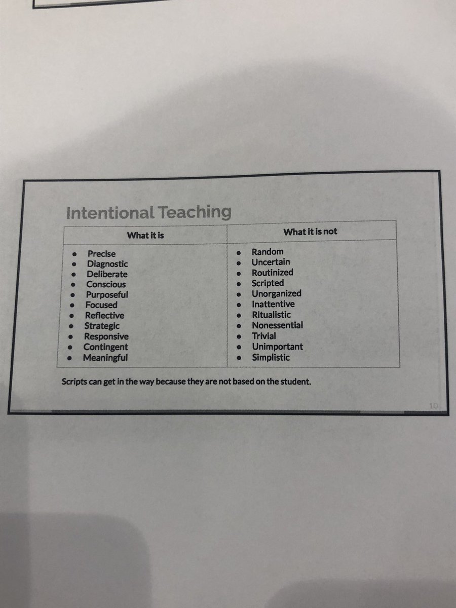 Intentional teaching fosters student success! #cfg #interventionmodel #TWDW