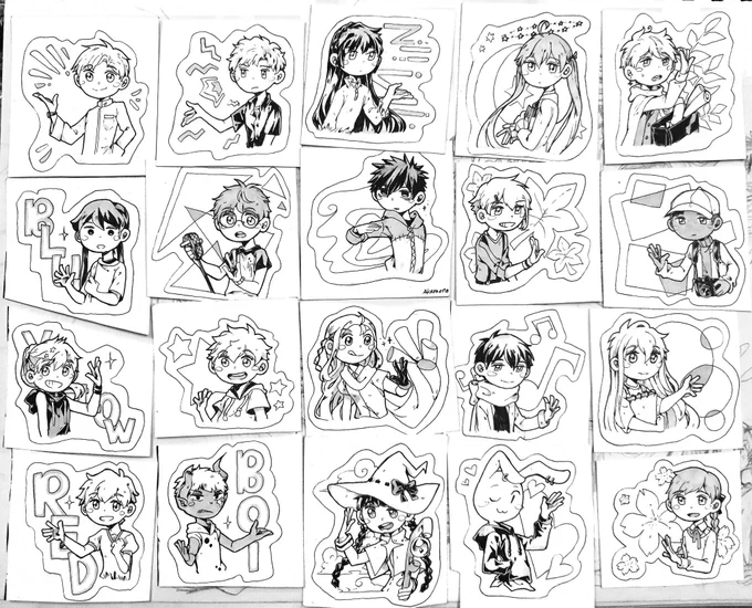 These are all of my ocs, not including fandom ocs

I need stop making characters.... 