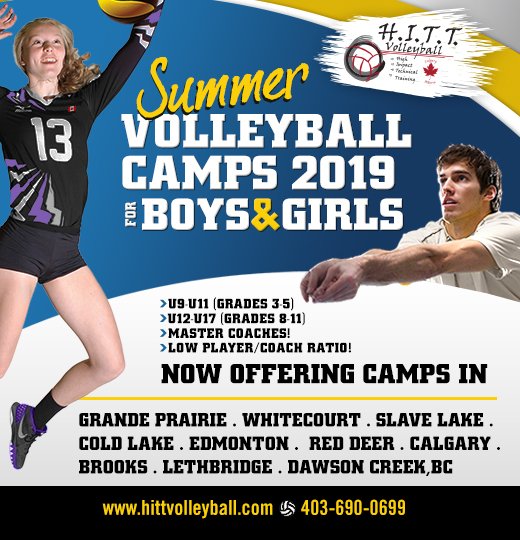 Hitt it up with <a href="/HITTVB/">HITT Volleyball</a>. They've got you covered for summer camps!!