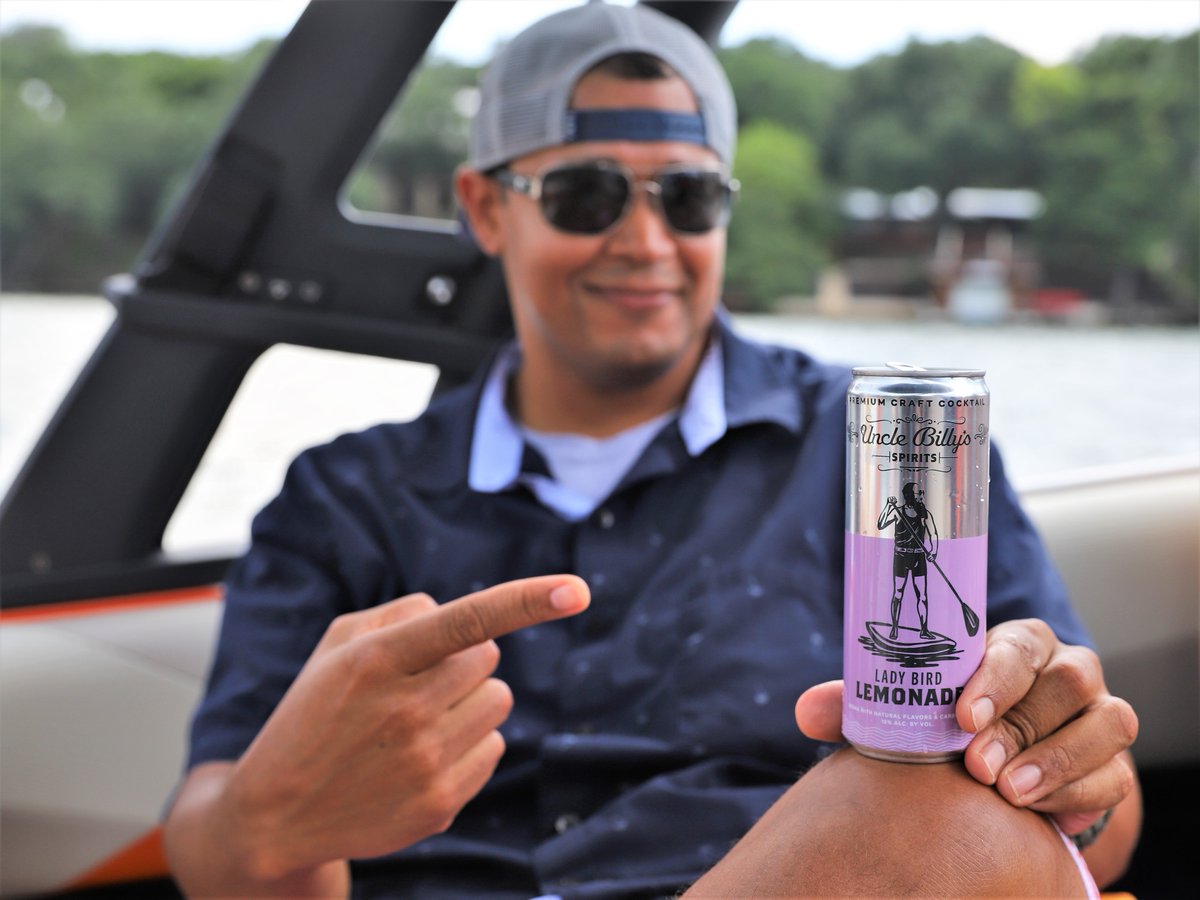 UncleBillys's tweet photo. #GrabACan to relax and cool off on your summer adventures, wherever you go. This guy did. And we know that Hayden of @austinfoodmag has excellent taste. #drinkingatx #atx #drinks #cannedcocktails #GetYourHandsOnOurCans https://t.co/nl2bm6P4UA