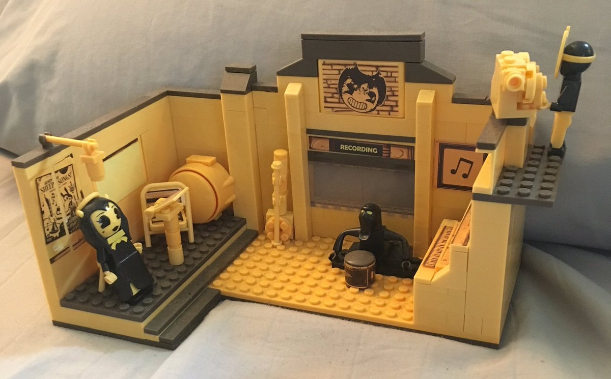 Bendy and the Ink Machine‘a recording studio. Not LEGO brand but still fun to build 