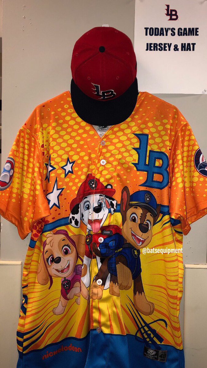 paw patrol baseball jersey