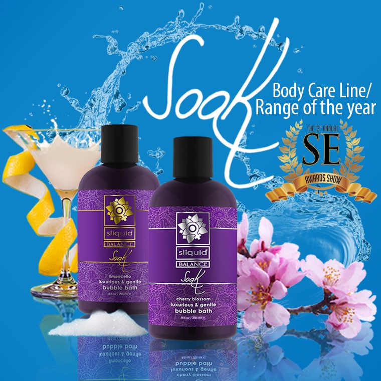 sliquid's tweet photo. Have you tried our silky bubble #bath, #SOAK? #SliquidSoak comes in 4 scents:  Limoncello, Cherry Blossom, Coconut Papaya, and Green Tea. This sumptuously foaming formula soothes the #skin and is gentle on your most intimate areas. Get it here: https://t.co/C4Idv95a7E https://t.co/WHfczsbG9R