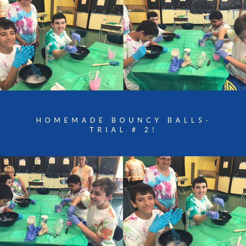 We experimented with our homemade bouncy balls again today! We are happy to say that they bounced! We will try and perfect them next week! <a href="/FdaleSumrUpdate/">JeanMarie Papillo</a>