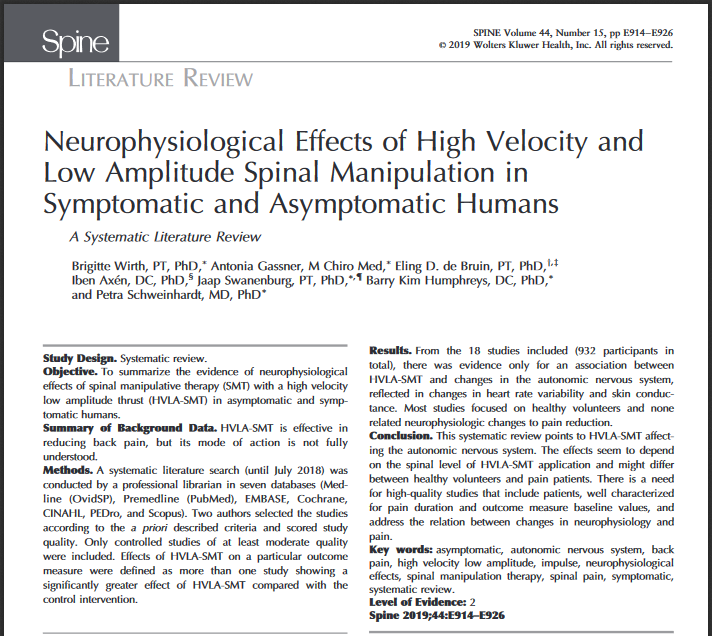 PhysioMeScience's tweet photo. Neurophysiological Effects of High Velocity andLow Amplitude Spinal Manipulation inSymptomatic and Asymptomatic Humans

👀👇👇👇

https://t.co/yBQjyK2yqF https://t.co/Uwx2rp5QsG