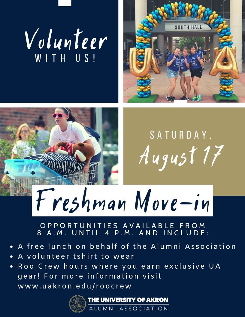 Alumni, we need your help on one of the most exciting days of the year! The Class of 2023 is officially coming to campus! Help us welcome and assist new students as they move-in to the Exchange St. Residence Hall on Saturday, August 17.  

To sign up visit signup.com/client/invitat…