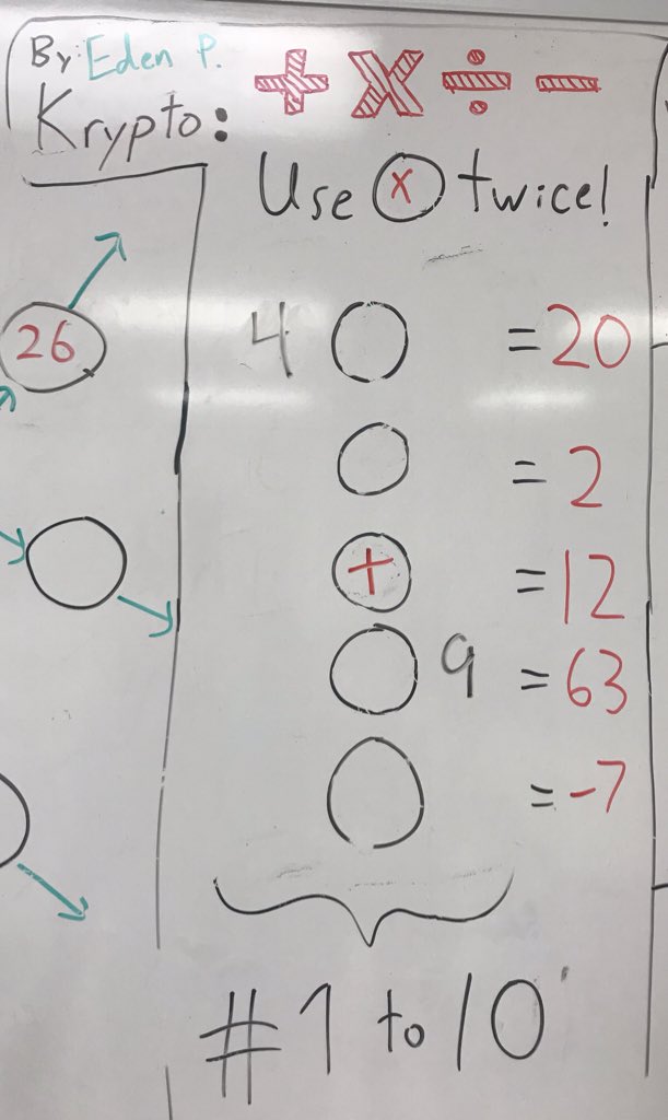 Can you crack the code?? 🤔 #MathMasters #yrdsb #yrdsbsi2019 <a href="/yrdsb/">York Region DSB</a> <a href="/YRDSBmath/">York Region Math</a>