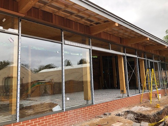 Our newly completed #aluminiumdoors and #glazing installation on the stunning new pavilion within the walled garden <a href="/ThorpeEstate/">ThorpeEstate</a> historic #wedding venue using <a href="/Senior_Systems/">Senior Architectural Systems</a> SFG and SPW600 thermal #windows.