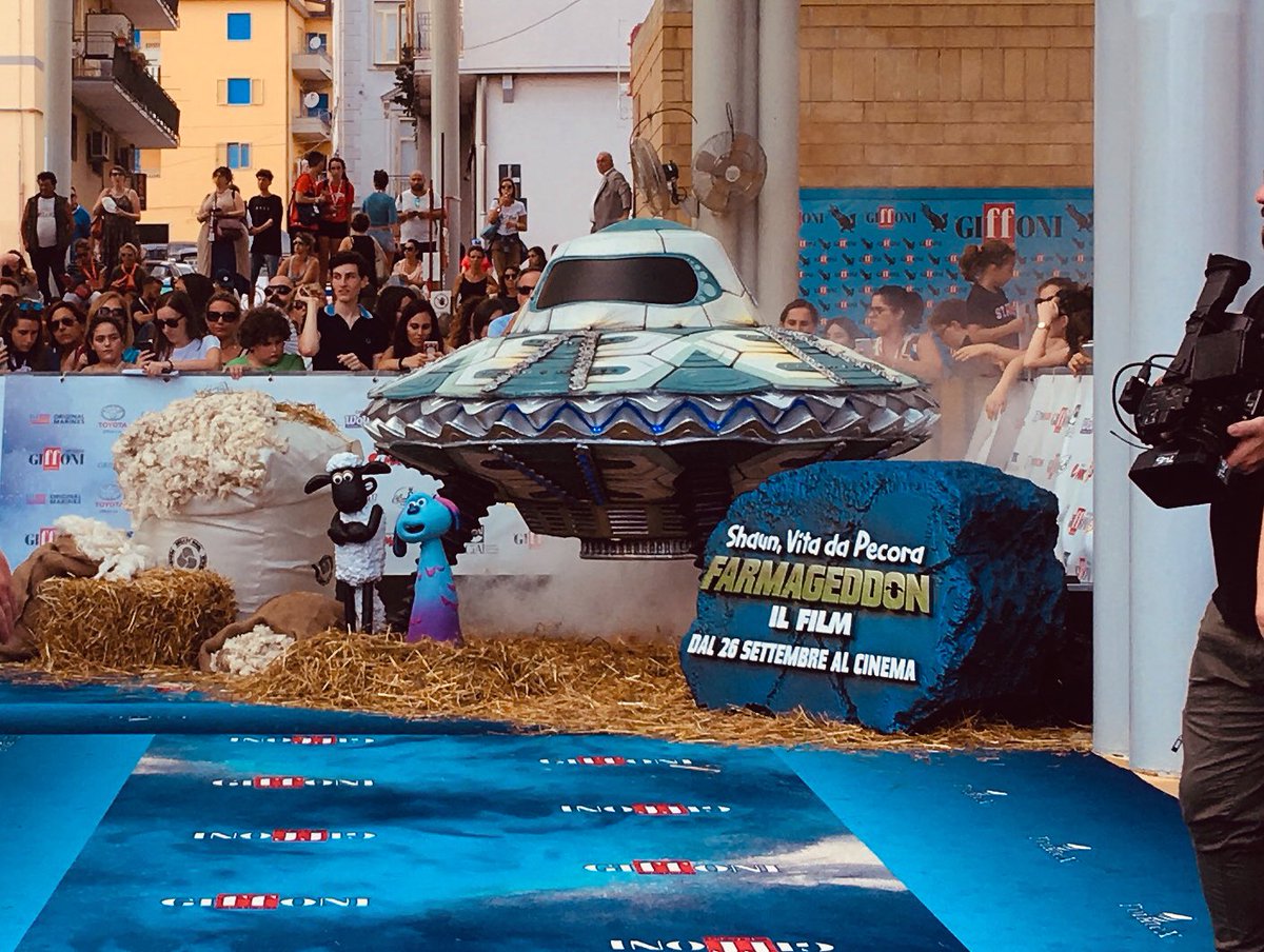 will_becher's tweet photo. Back in the studio after a lovely trip to Italy with @shaunthesheep and my fellow director Rich Phelan. We screened some exclusive film clips to over twelve hundred kids, followed by a Q&amp;A! 🤪#Giffoni2019 #BehindtheScenes #animation #FarmageddonMovie https://t.co/ZPXAYa6b0Y