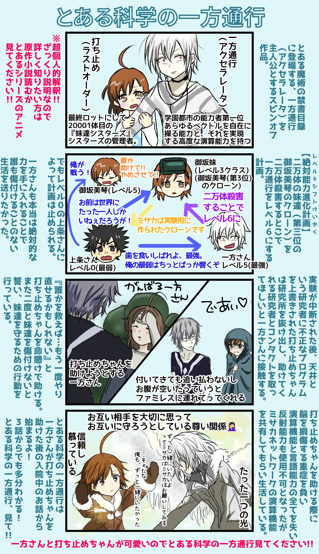 全地球人ⅅꭿꮍꭶ読め ツイッターしてる全人類の皆様へ アニメ とある科学の一方通行 見てください 学園都市最強の一方通行さんが 打ち止めちゃんという女の子のために頑張ってるお話です 勝手な解釈 最後のコマは本編に全然 全地球人ⅅꭿꮍꭶ読め ツイッターしてる全人類の皆様へ アニメ とある科学の一方通行 見てください 学園都市最強の一方通行さんが 打ち止めちゃんという女の子のために頑張ってるお話です 勝手な解釈 最後のコマは本編に全然