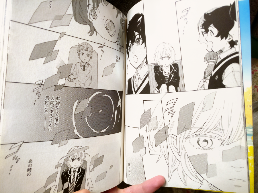 shounen note is a series by the creator of shimanami tasogare about a boy soprano, and I will NEVER be able to praise its visual language enough. feelings of facing inevitable change, of isolation and connection, even coming home to arguing parents - it's all right there on paper 