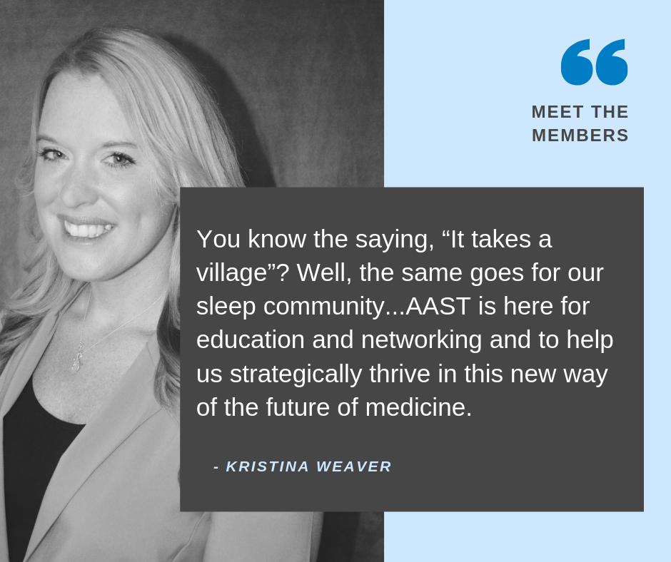This Friday, we're celebrating not only the end of the week but a passionate, inspiring and wildly intelligent AAST member, Kristina Weaver. 👏