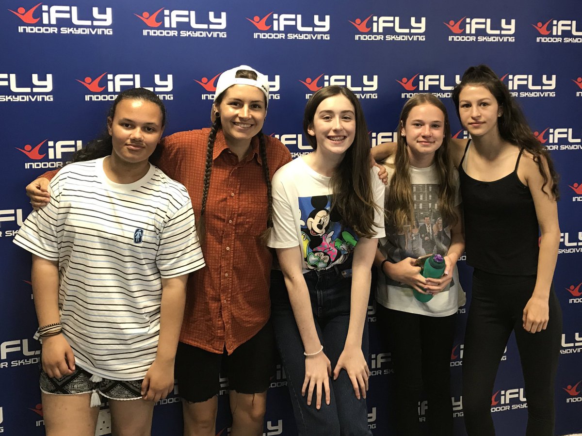 SheCanSkateMCR's tweet photo. We did it!!! 

What an amazing day we’ve had at #iFlyManchester. Inspirational talk from Glen Mills, Media workshop with @AppleheadMedia, Public Speaking workshop and then of course, FLYING 🤙 (aka Indoor Skydiving) 

Thank you so much for the opportunity @AShigh_sheriff! 👏 https://t.co/9tbsaVhViY