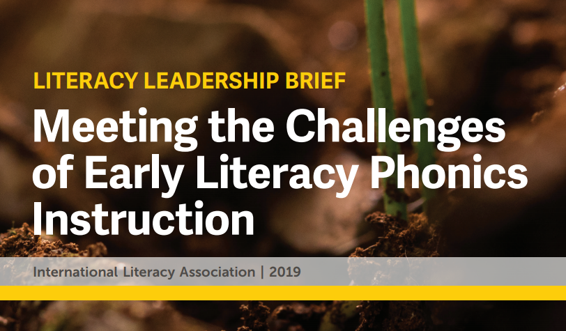 CoryStai's tweet photo. New ILA brief makes an important call to action and summarizes instructional best practices for teaching phonics to beginning readers. @ILAToday https://t.co/6A8IBPEuRu https://t.co/00P4XqpBAp